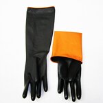 Industrial Latex Gloves Manufacturer - Black Acid Alkali Resistant Reusable Thickened Waterproof Durable Anti-skid