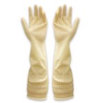 Household Gloves Manufacturer - 38cm Anti-slip Waterproof Anti-scratch Sanitary Lined Rubber Latex All Seasons
