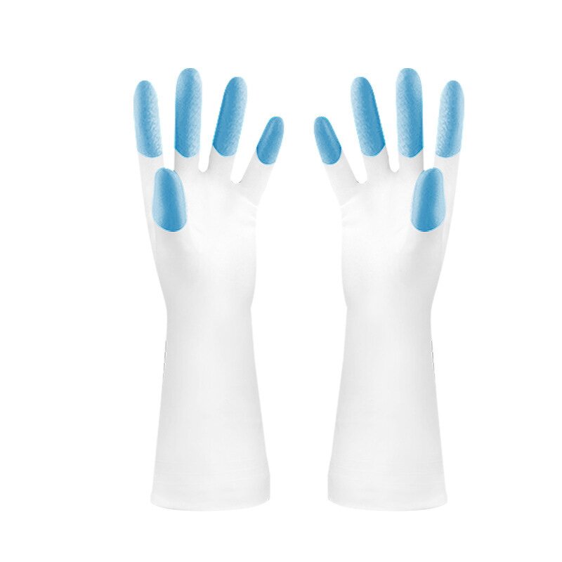 Household Gloves Manufacturer - White Coated PVC Housework Cleaning Kitchen Dishwashing Waterproof Durable Safety