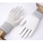 Labor Protection Gloves Manufacturer - PU-Coated Palm Dust-Free Anti-static for Electronic Factory Medium Breathable