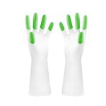 Household Gloves Manufacturer - White Coated PVC Housework Cleaning Kitchen Dishwashing Waterproof Durable Safety