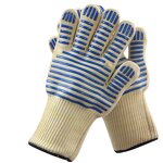 BBQ Gloves Manufacturer - High Temperature Resistant 500 Degrees Oven Flame Retardant Non-slip Cotton Dotted