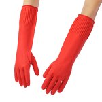 Household Gloves Manufacturer - 38cm Anti-slip Waterproof Anti-scratch Sanitary Lined Rubber Latex All Seasons