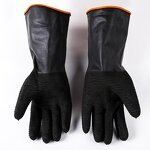 Industrial Latex Gloves Manufacturer - Thickened Black Acid & Alkali Resistant Waterproof Oil Resistant Anti-slip
