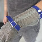 Kitchen Gloves Manufacturer - Extra Long Abrasion Scratch Resistant Stainless Steel Metal Chainmail Steel Ring