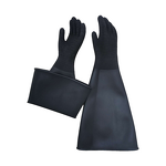 Industrial Latex Gloves Manufacturer - Thickened Black Acid Alkali Resistant Rubber Wear-resistant Anti-skid