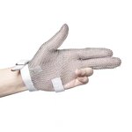 Cut Resistant Gloves Manufacturer - Reusable Chemical Resistant Stainless Steel Chainmail Ring 3 Finger Level 5