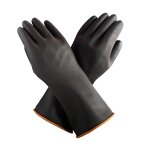 Industrial Latex Gloves Manufacturer - 35Cm Reusable Waterproof Cut Heat Resistant Black Acid Alkali Resistant