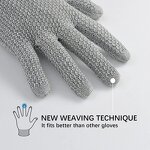 Kitchen Gloves Manufacturer - Hexagonal Mesh Anti-skid Cutting for Garden Slaughter Protective