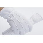 White Gloves Manufacturer - Winter Three-tendon Plus Velvet Thickened for Etiquette Parade Dance Performance Duty