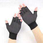 Safety Gloves Manufacturer - Half Finger Nylon Dotted Beads Breathable Wear-Resistant for Riding Horticultural