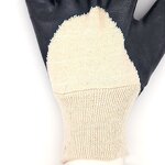 Industrial Gloves Manufacturer - Fluff Brot Semi-Dipped Blue Nitrile Medium Thickness for Machine Maintenance Oil Exploitation