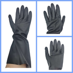 Industrial Rubber Gloves Manufacturer - Black Neoprene Acid Alkali Resistant Anti-slip Durable Thickened for Household