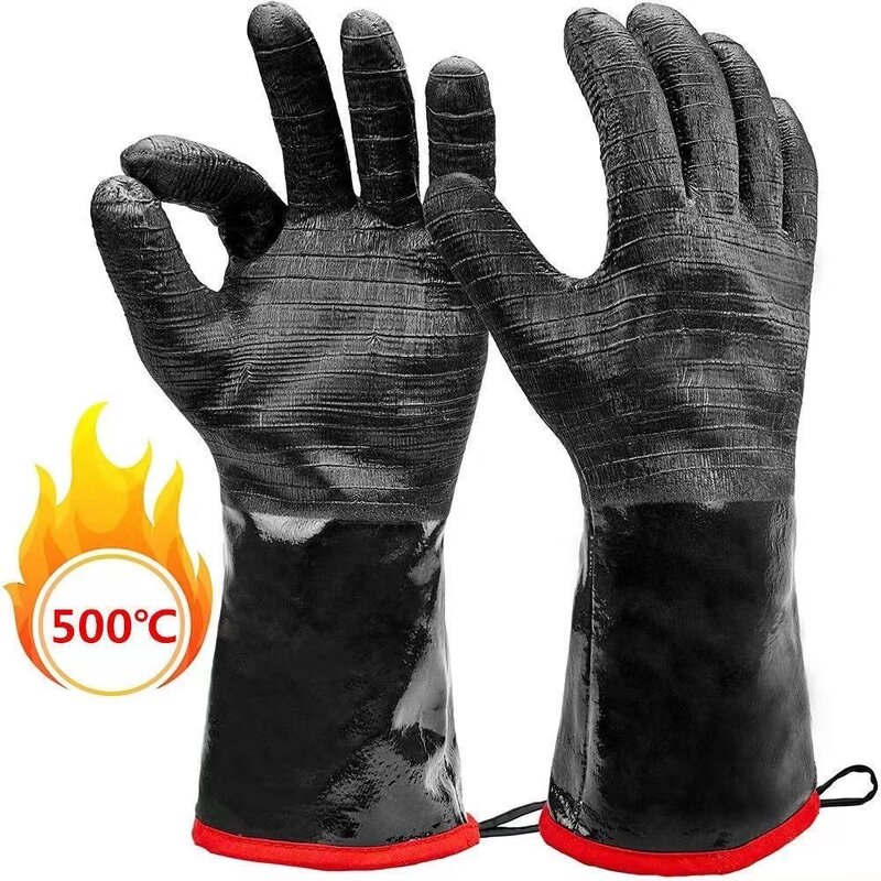 BBQ Gloves Manufacturer - Neoprene Long Heat Resistant Cotton for Cooking Horticulture Cleaning All Seasons