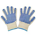 BBQ Gloves Manufacturer - High Temperature Resistant 500 Degrees Oven Flame Retardant Non-slip Cotton Dotted
