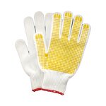 Work Gloves Manufacturer - Hot Selling Cotton Medium Point Bead Coated Breathable for Labor Construction Industrial