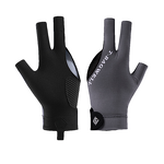 Snooker Billiard Glove Manufacturer - AG011 Exposed Three Fingers Ice Silk Breathable Non-slip Left Hand Single