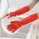 Dishwashing Gloves Manufacturer - 45cm Light Inside Rubber Latex Sanitary Waterproof Puncture Resistant