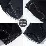 Snooker Gloves Manufacturer - Professional Breathable Non-slip Exposed Fingers Left Hand Spandex Microfiber Anti-slip 18cm