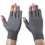 Work Gloves Manufacturer - 3 Finger Polyester Dot Bead for Cycling Fishing Gardening Labor Household