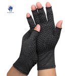 Compression Gloves Manufacturer - Half-finger Two Color Soft Nylon Comfortable Joint Care for Cycling Sports Fitness