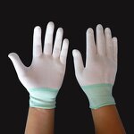 Work Gloves Manufacturer - Dust-Free Anti-Static Polyester Breathable Medium Custom Color White for Play All Seasons
