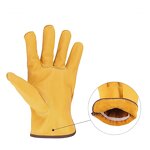 Outdoor Gloves Manufacturer - Yellow Cowhide Soft Reusable Waterproof Cycling Wear-resistant Thorn-proof Heat Resistant