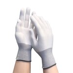 Work Gloves Manufacturer - Dust-Free Anti-Static Polyester Breathable Medium Custom Color White for Play All Seasons