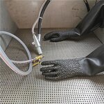 Industrial Latex Gloves Manufacturer - Heavy Duty Black Palm Anti-slip Granules Chemical Resistant Acid Alkali Resistant