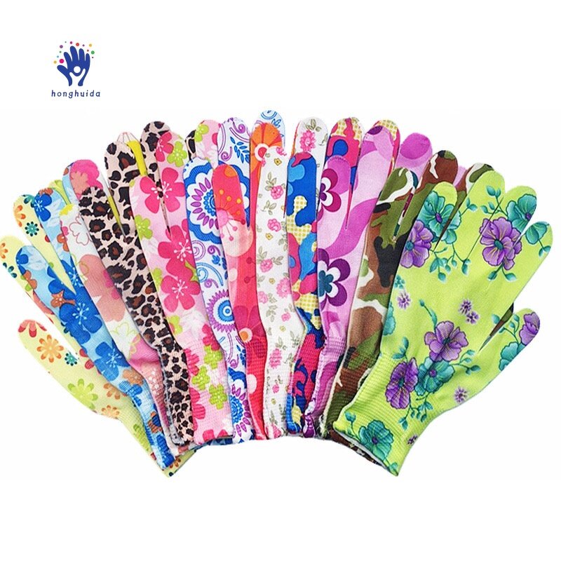 Gardening Gloves Manufacturer - Medium Women's Labor Protection Anti-static Non-slip Breathable Knitted for Housework