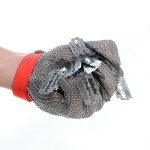 Steel Ring Gloves Manufacturer - Labor Protection Level 5 Anti-cutting Stainless Steel Mechanical Saw Bone
