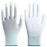 Labor Protection Gloves Manufacturer - PU-Coated Palm Dust-Free Anti-static for Electronic Factory Medium Breathable