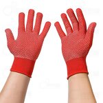 Work Gloves Manufacturer - Wholesale 13G Colored Anti-slip Particle Elastic Breathable for Construction Safety