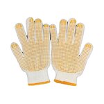 Work Gloves Manufacturer - Hot Selling Cotton Medium Point Bead Coated Breathable for Labor Construction Industrial