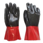 Labor Protection Gloves Manufacturer - Two-colour Particle Anti-skid PVC Immersion Open