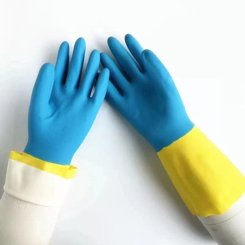 Industrial Rubber Gloves Manufacturer - Waterproof Acid Alkali Resistant Reusable Neoprene Natural Anti-skid Durable