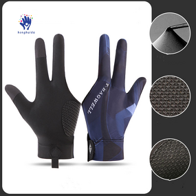 Billiard Gloves Manufacturer - Hot-selling Professional Three Finger Ice Silk Breathable Non-slip for Men Women