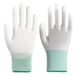 Labor Protection Gloves Manufacturer - PU-Coated Palm Dust-Free Anti-static for Electronic Factory Medium Breathable