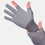 Work Gloves Manufacturer - 3 Finger Polyester Dot Bead for Cycling Fishing Gardening Labor Household