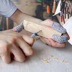 Finger Gloves Manufacturer - Cut Scratch Resistant HPPE Grade 5 for Woodworking Sculpture Carving