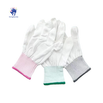 Work Gloves Manufacturer - Dust-Free Anti-Static Polyester Breathable Medium Custom Color White for Play All Seasons