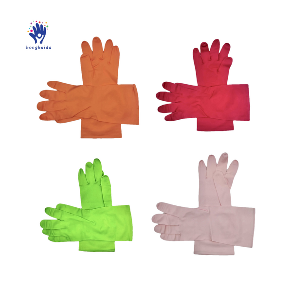 Nitrile Gloves Manufacturer - Durable Colored Reusable Medium Anti-slip Waterproof for Cleaning Food Contact All Seasons