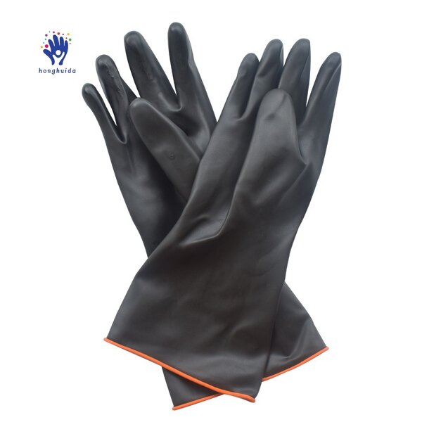 Industrial Latex Gloves Manufacturer - Thickened Protective Acid Alkali Resistant Chemical Resistant Anti-skid