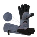 Heat Resistant Gloves Manufacturer - 500-degree Fireproof Soft Cowhide Wear-resistant Anti-puncture for Oven BBQ