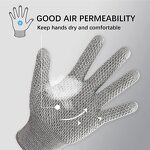 Kitchen Gloves Manufacturer - Hexagonal Mesh Anti-skid Cutting for Garden Slaughter Protective