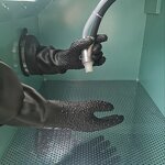 Sandblasting Gloves Manufacturer - Granular Lengthened Latex Non-slip Wear-resistant Industrial