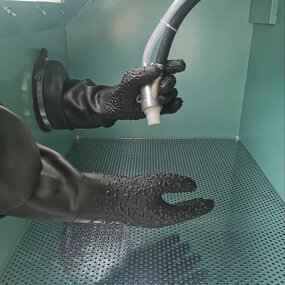 Sandblasting Gloves Manufacturer - Granular Lengthened Latex Non-slip Wear-resistant Industrial