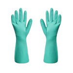 Nitrile Gloves Manufacturer - Green Oil-resistant Reusable Soft Medium for Car Cleaning Household Dishwashing