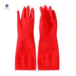 Household Gloves Manufacturer - 38cm Medium Thickness Latex Dishwashing Cleaning Hygiene Anti-slip Protection