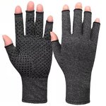 Pressure Gloves Manufacturer - Best Selling Grey Half-Finger Household for Sports Fitness Training Cycling Joint Care